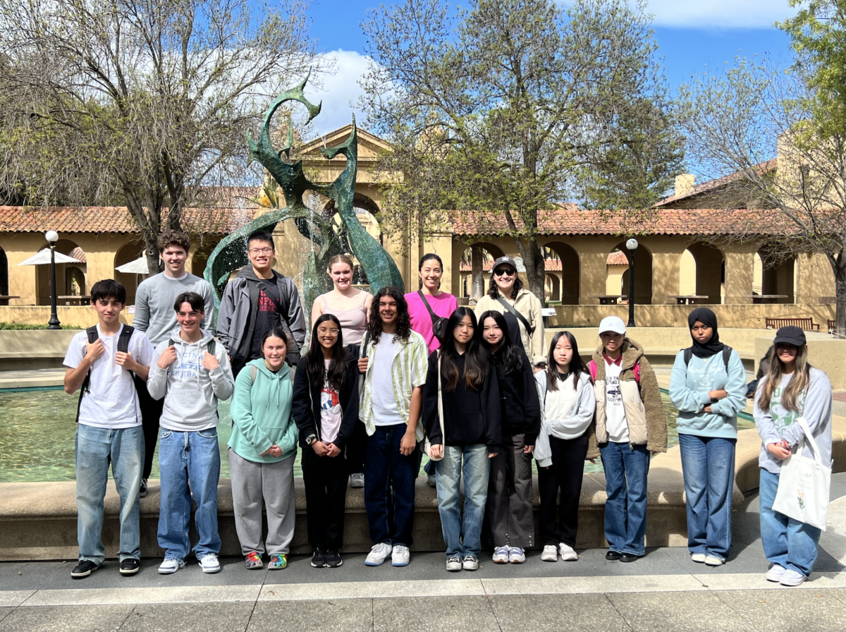 The National Honor Society visits Stanford University's campus